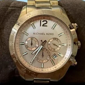 Michael Kors Watch MK8207 NEW MICHAEL KORS LAYTON ROSE GOLD TONE,CHRONOGRAPH,LARGE  main image 4